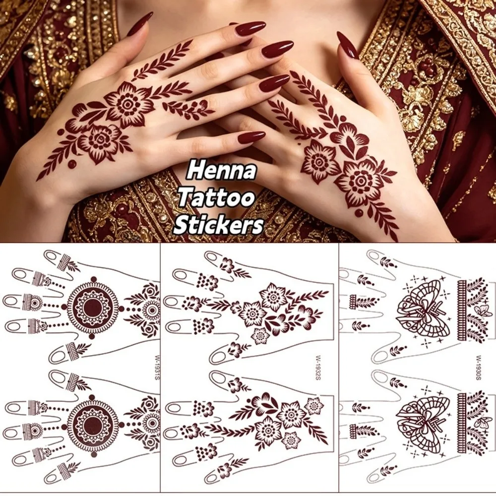 Fashion Lace Henna Tattoo Stickers Flower Waterproof Instant Decals Mehndi Designs Ethnic Style Body Art Sticker Women
Fashion Lace Henna Tattoo Stickers Flower Waterproof Instant Decals Mehndi Designs Ethnic Style Body Art Sticker Women