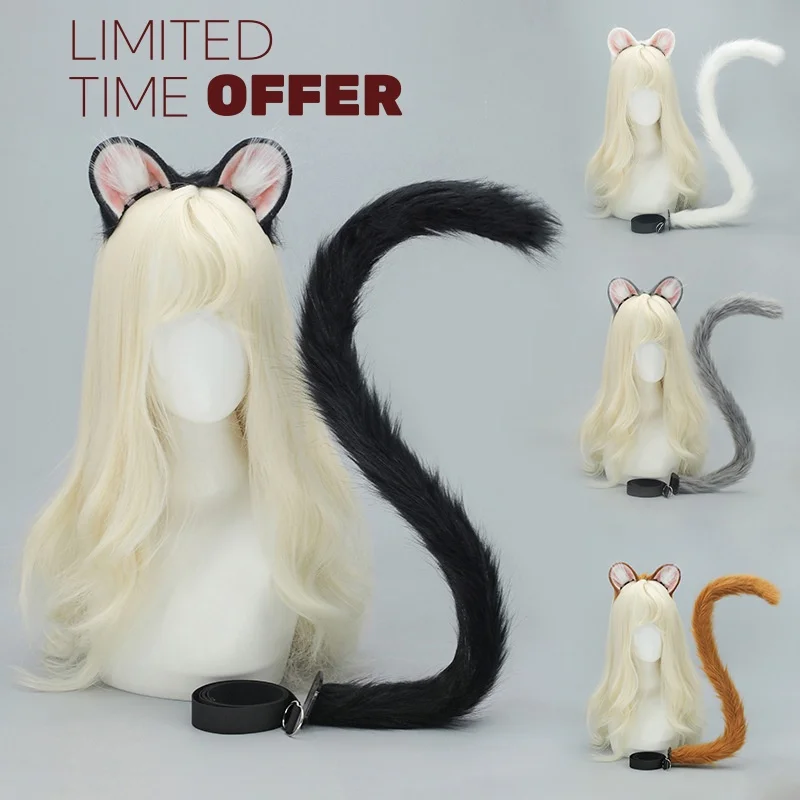 New Handmade Imitation Mouse Ears Headband COS Furry Tail Set Cute KC Plush Adorable Mouse Headpiece Cosplay Pros
New Handmade Imitation Mouse Ears Headband COS Furry Tail Set Cute KC Plush Adorable Mouse Headpiece Cosplay Pros