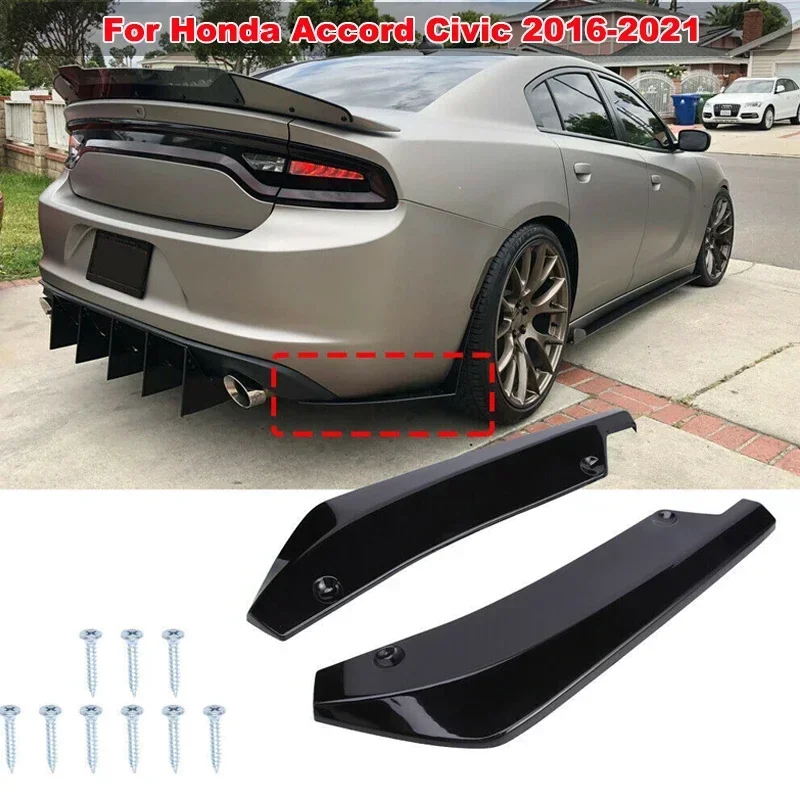 For Honda Accord Civic 2016-2021 Rear Spats Bumper Lip Splitter Diffuser Canard Spoiler Protection Body Kit Car Accessories
For Honda Accord Civic 2016-2021 Rear Spats Bumper Lip Splitter Diffuser Canard Spoiler Protection Body Kit Car Accessories