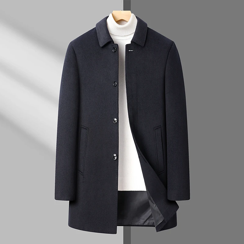 Высококачественное мужское модное, крутое, повседневное и модное деловое шерстяное пальто для папы среднего и пожилого возраста
Высококачественное мужское модное, крутое, повседневное и модное деловое шерстяное пальто для папы среднего и пожилого возраста