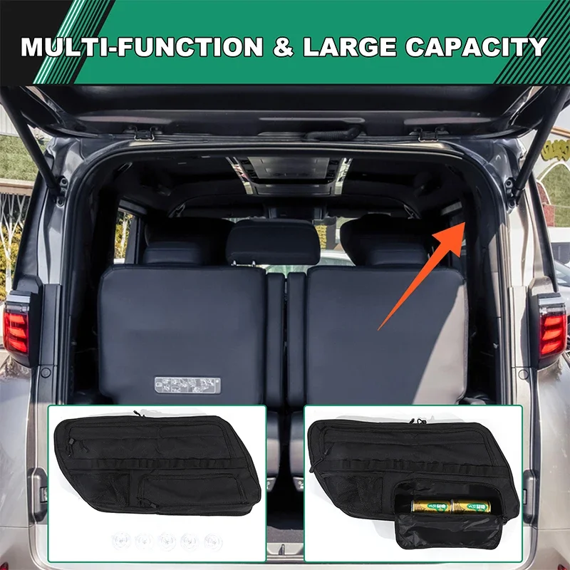 Trunk Side Window Package For Toyota Alphard 2011-2024 Multi-Pocket Organizers Tool Storage Bag Auto Accessories
Trunk Side Window Package For Toyota Alphard 2011-2024 Multi-Pocket Organizers Tool Storage Bag Auto Accessories
