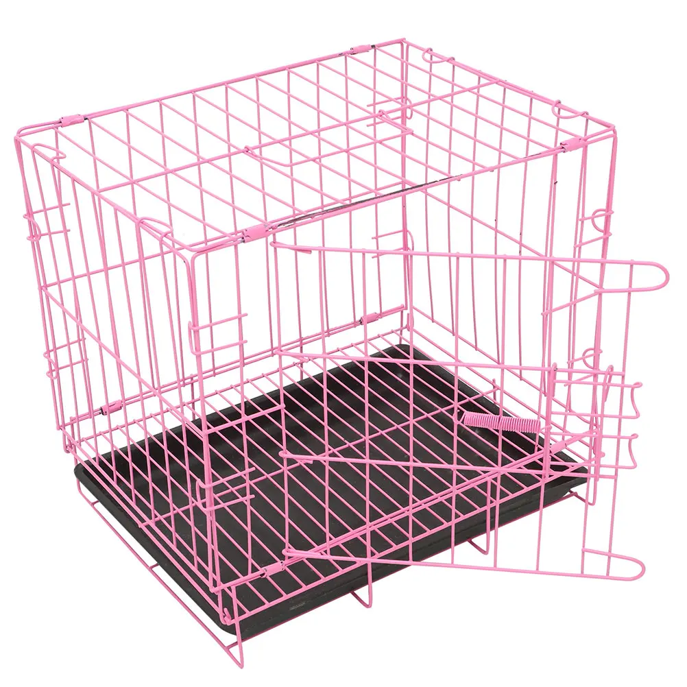 Pet Cage Dog Cages Animal Cats Foldable Crate Pink Iron Wire Small Dogs Durable Use Travel Friendly Ventilated Design
Pet Cage Dog Cages Animal Cats Foldable Crate Pink Iron Wire Small Dogs Durable Use Travel Friendly Ventilated Design