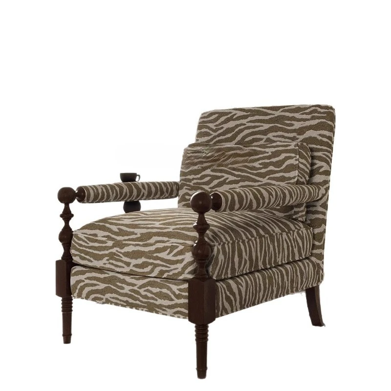 French retro solid wood sofa chair living room single leisure chair light luxury fabric sofa chair
French retro solid wood sofa chair living room single leisure chair light luxury fabric sofa chair