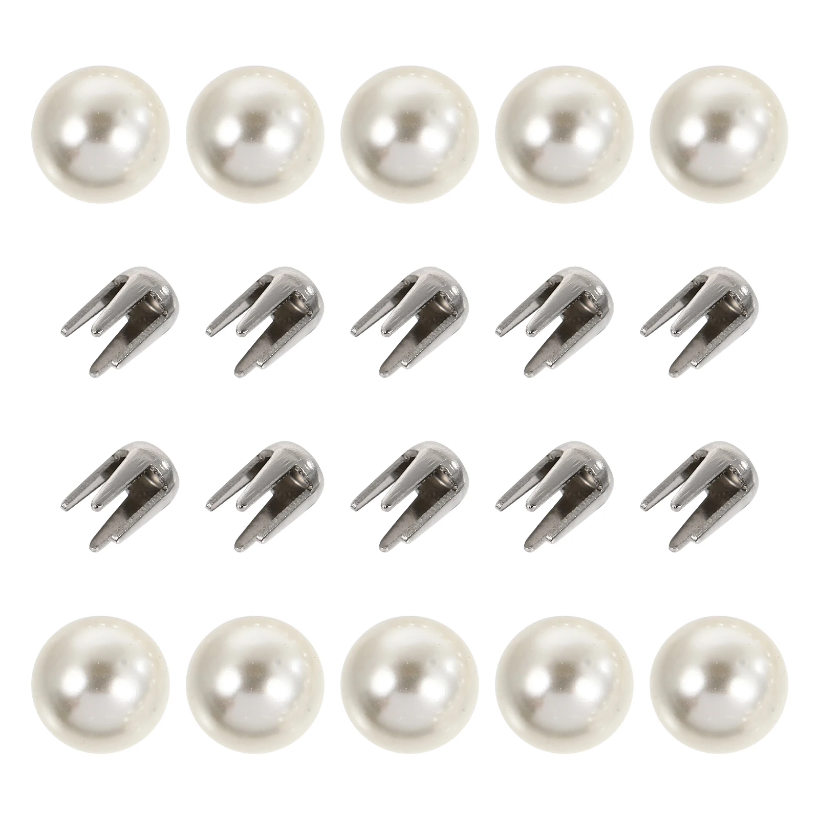 150 Sets Four Claws Pearl Rivets Fashion Buttons Claw Nails Mini Rivets Clothing Accessories DIY Craft Supplies Sturdy
150 Sets Four Claws Pearl Rivets Fashion Buttons Claw Nails Mini Rivets Clothing Accessories DIY Craft Supplies Sturdy