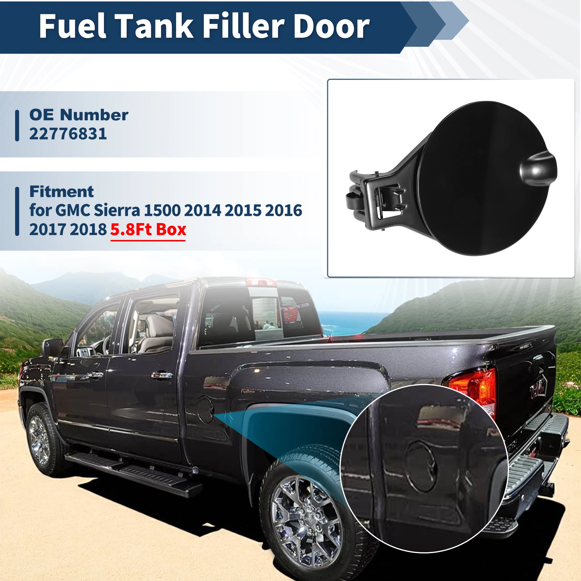 Крышка топливного бака UXCELL для GMC Sierra 1500 14-18 5.8ft Box 22776831
Крышка топливного бака UXCELL для GMC Sierra 1500 14-18 5.8ft Box 22776831