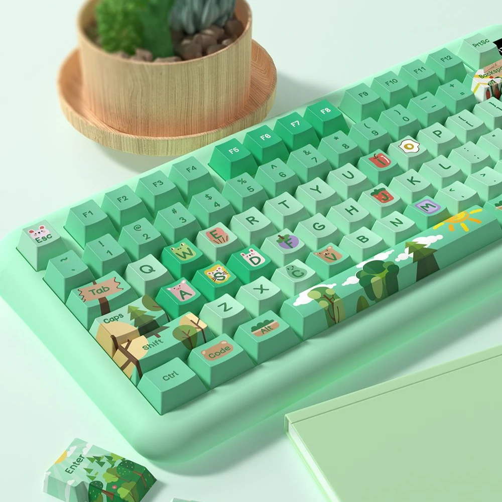 Forest Party Green Keycap PBT Original Highly Personalized Creative Adaptation Key Mechanical Keyboard
Forest Party Green Keycap PBT Original Highly Personalized Creative Adaptation Key Mechanical Keyboard