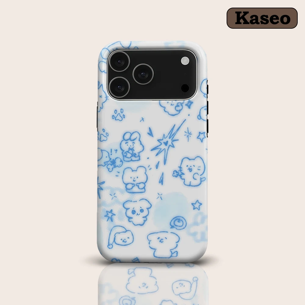 KASEO Matte Bumper for Magsafe Case for IPhone 17 16 15 14 Plus 13 Pro Max Shockproof Hard PC Blue Crayon Doodle Cover
KASEO Matte Bumper for Magsafe Case for IPhone 17 16 15 14 Plus 13 Pro Max Shockproof Hard PC Blue Crayon Doodle Cover