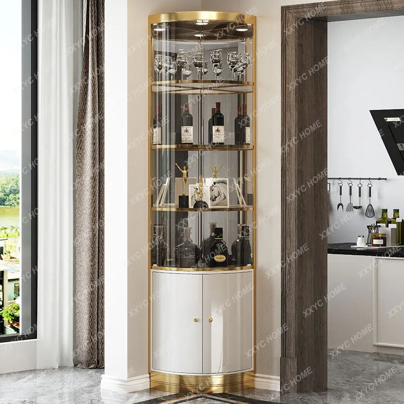 Curved glass cabinet Corner cabinet Living room rack Wall triangular cabinet
Curved glass cabinet Corner cabinet Living room rack Wall triangular cabinet