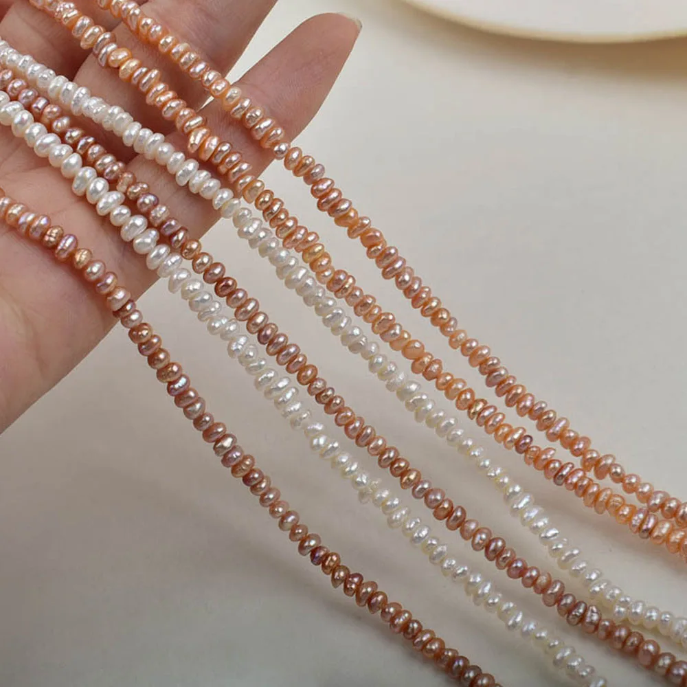 3-4mm Baroque Flat Beads Natural Freshwater Pearl Beads for Jewelry Making DIY Women Necklace Bracelet Accessories Semi-finished
3-4mm Baroque Flat Beads Natural Freshwater Pearl Beads for Jewelry Making DIY Women Necklace Bracelet Accessories Semi-finished