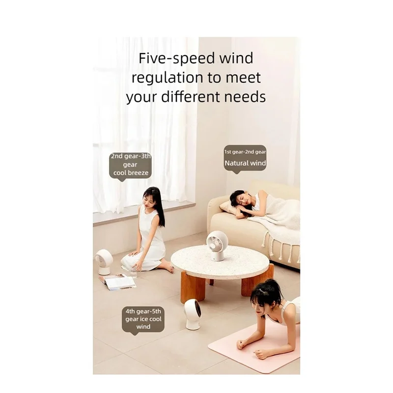 ABSE-Mini Portable Bladeless Air Circulating Fan USB Rechargeable 5000Mah Battery 5 Gear Wind Home Cordless Table Fan
ABSE-Mini Portable Bladeless Air Circulating Fan USB Rechargeable 5000Mah Battery 5 Gear Wind Home Cordless Table Fan