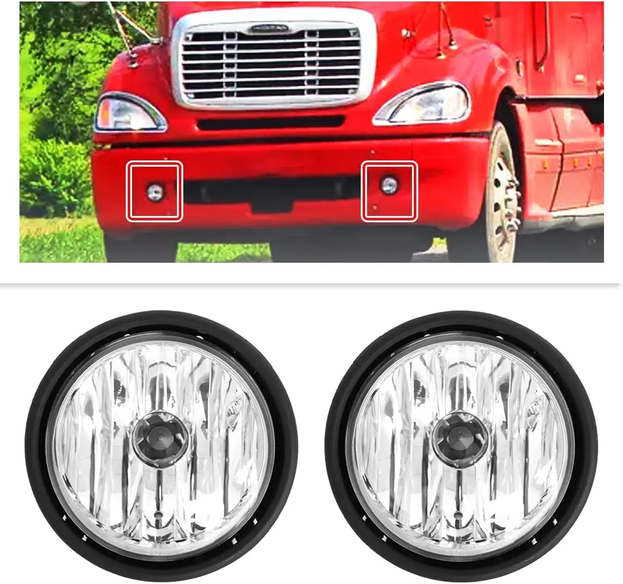 Fog Lights Replacement With Bulbs Fit For Freightliner Columbia 2000-2015 Passenger & Driver Side Front Fog Light Lamp Fit for F
Fog Lights Replacement With Bulbs Fit For Freightliner Columbia 2000-2015 Passenger & Driver Side Front Fog Light Lamp Fit for F