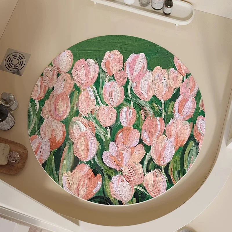Pink Floral Round Bathroom Rug – Non-Slip, Dirt & Wear-Resistant Mat for Home Decor
Pink Floral Round Bathroom Rug – Non-Slip, Dirt & Wear-Resistant Mat for Home Decor