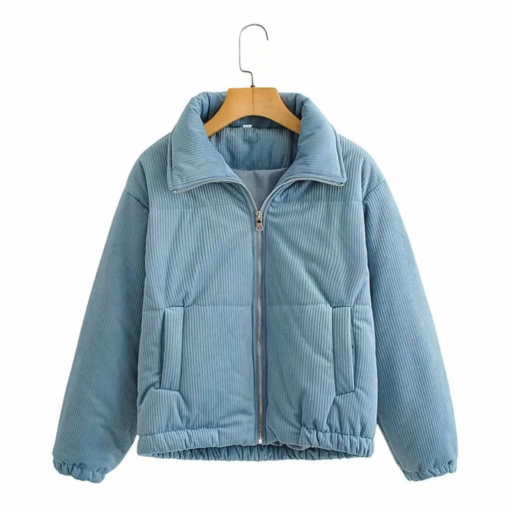 Women's Corduroy Short Jacket Cotton-Padded Stand Collar Coat Autumn Winter European American Style Hot
Women's Corduroy Short Jacket Cotton-Padded Stand Collar Coat Autumn Winter European American Style Hot