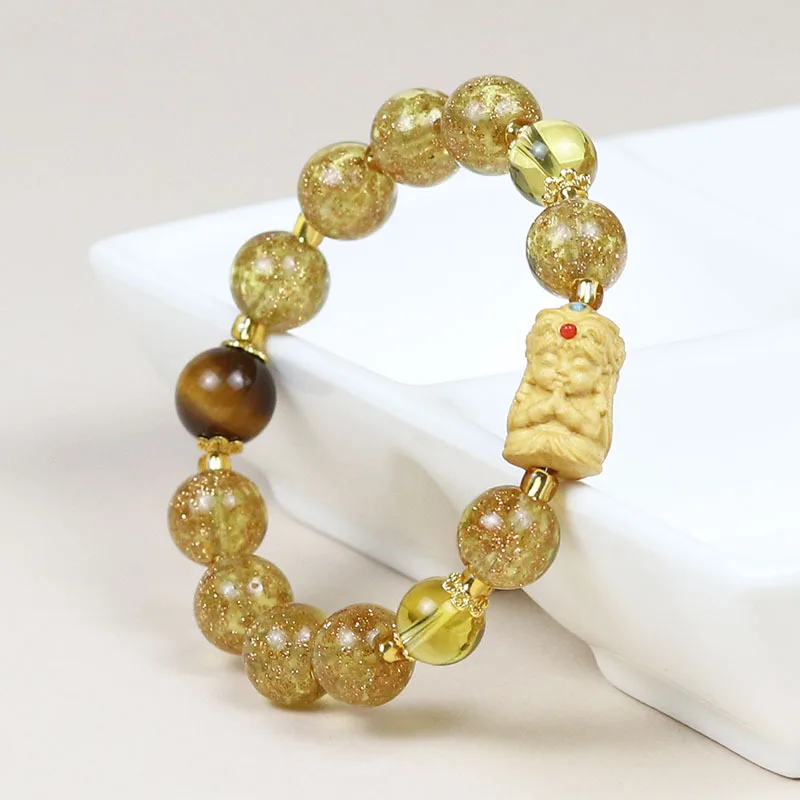 Zakiram Bracelet Light Luxury Crystal Tiger Eye Stone Ornament for Wealth Attraction Gifts
Zakiram Bracelet Light Luxury Crystal Tiger Eye Stone Ornament for Wealth Attraction Gifts