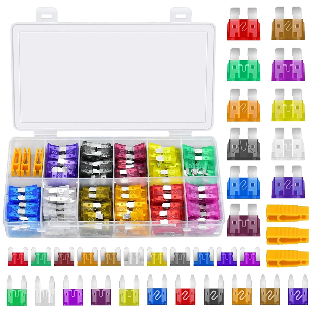 330 PCS Automotive Fuse Combination Kit, Automotive Blade Fuse Kit with Fuse Puller - Standard, Small, and Mini Sizes (2A-40A)
330 PCS Automotive Fuse Combination Kit, Automotive Blade Fuse Kit with Fuse Puller - Standard, Small, and Mini Sizes (2A-40A)