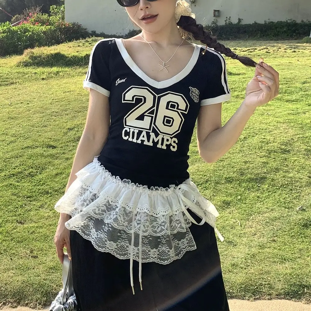 Elegant Balletcore Lace Mini Skirts Korean Style White Ruffle Short Skirts Y2k High Waist Butt Curtain Jeans Decorative
Elegant Balletcore Lace Mini Skirts Korean Style White Ruffle Short Skirts Y2k High Waist Butt Curtain Jeans Decorative