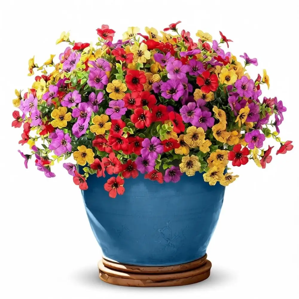 13-Piece Set of Silk UV-Resistant Outdoor/Indoor Artificial Flower Bundles for Planters, Porch, Yard, and Garden
13-Piece Set of Silk UV-Resistant Outdoor/Indoor Artificial Flower Bundles for Planters, Porch, Yard, and Garden