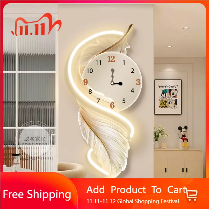 Art Mural Led Wall Watch Digital Living Room Nordic Fashion Wall Clocks Minimalist Creative Design Reloj De Pared Home Decor
Art Mural Led Wall Watch Digital Living Room Nordic Fashion Wall Clocks Minimalist Creative Design Reloj De Pared Home Decor