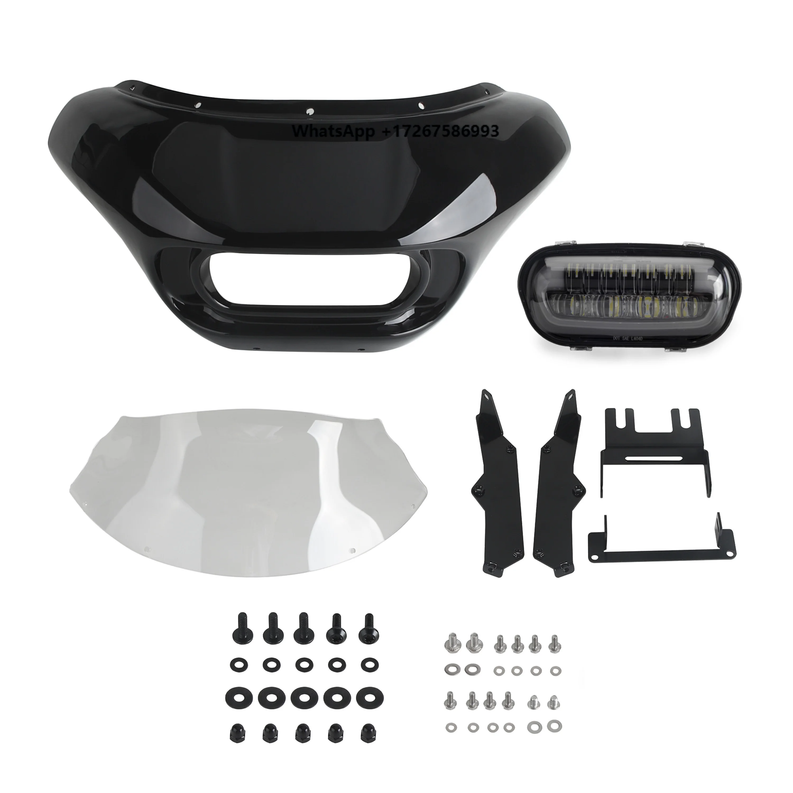 IP67 Waterproof & Windshield Include LED Headlight Fairing Front Mask for Har 1ey Softail Fat Bob FXFB/FXFBS 114 2018-2024
IP67 Waterproof & Windshield Include LED Headlight Fairing Front Mask for Har 1ey Softail Fat Bob FXFB/FXFBS 114 2018-2024