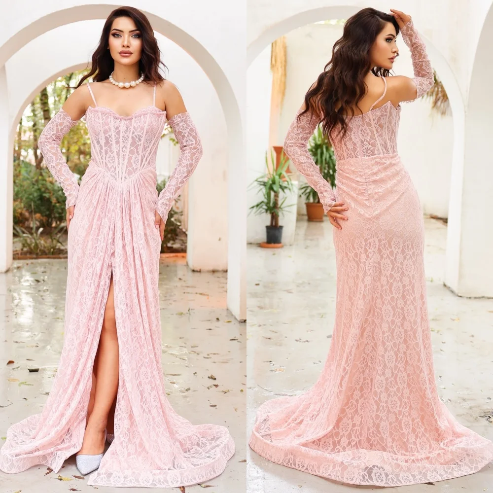 Customized Classic Elegant Lace Ruched Pleat Column Spaghetti strap Long Dresses Bespoke Occasion Dresses Sizes Available Retro
Customized Classic Elegant Lace Ruched Pleat Column Spaghetti strap Long Dresses Bespoke Occasion Dresses Sizes Available Retro