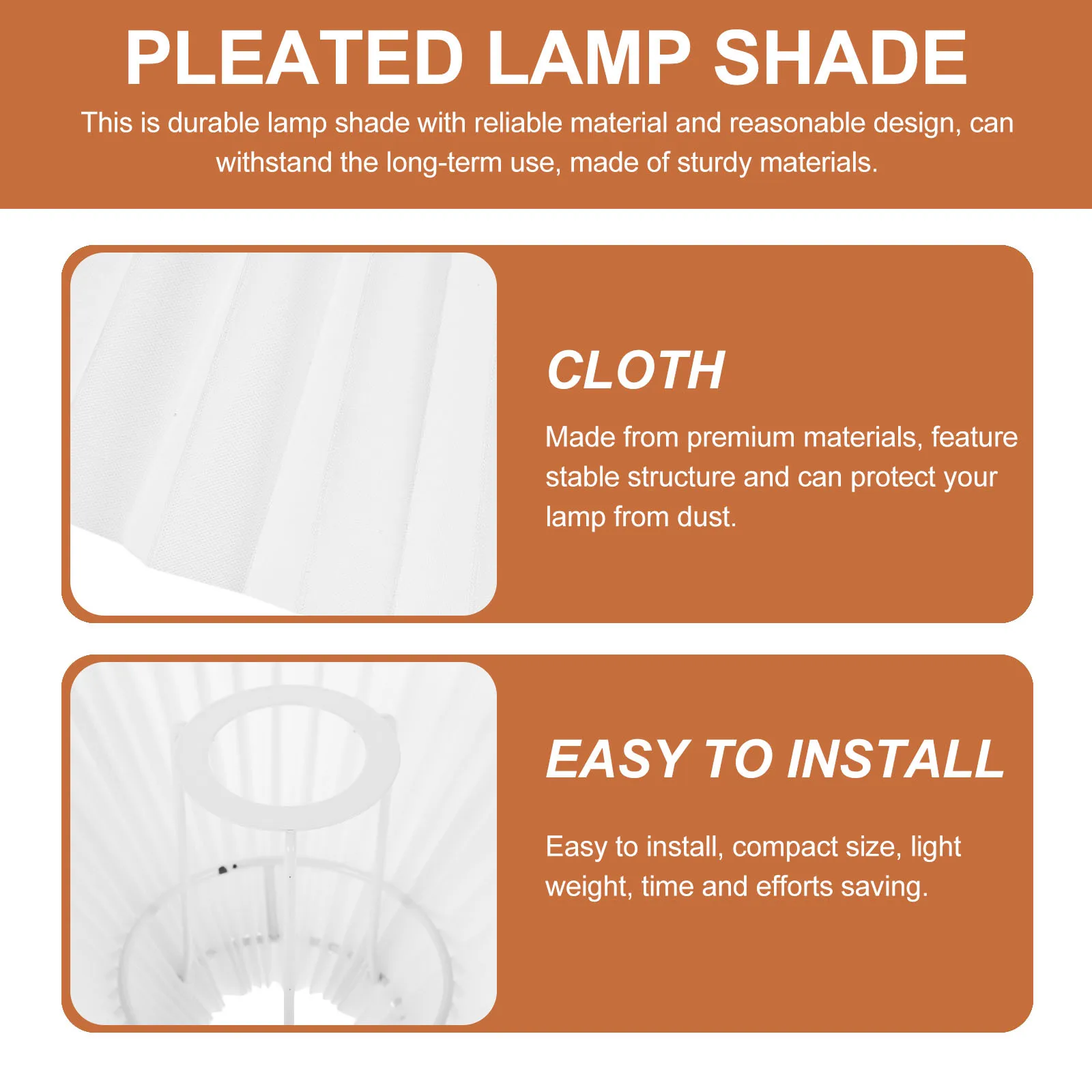 Pleated Lamp Shade Premium Material Stable Structure Cozy Light Cover for Bedroom Living Room Study Office Floor Desk Table Lamp 
Pleated Lamp Shade Premium Material Stable Structure Cozy Light Cover for Bedroom Living Room Study Office Floor Desk Table Lamp