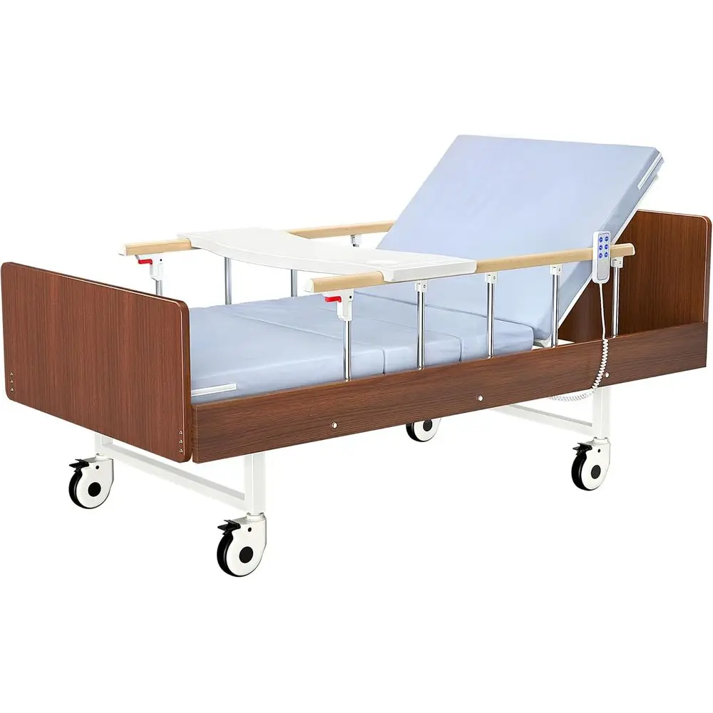 Adjustable Electric Hospital Bed, 76.8 x 37.8, 0-75° Backrest & 0-35° Knee, 660 lb Capacity, Rails, Waterproof Mattress, Locking
Adjustable Electric Hospital Bed, 76.8 x 37.8, 0-75° Backrest & 0-35° Knee, 660 lb Capacity, Rails, Waterproof Mattress, Locking