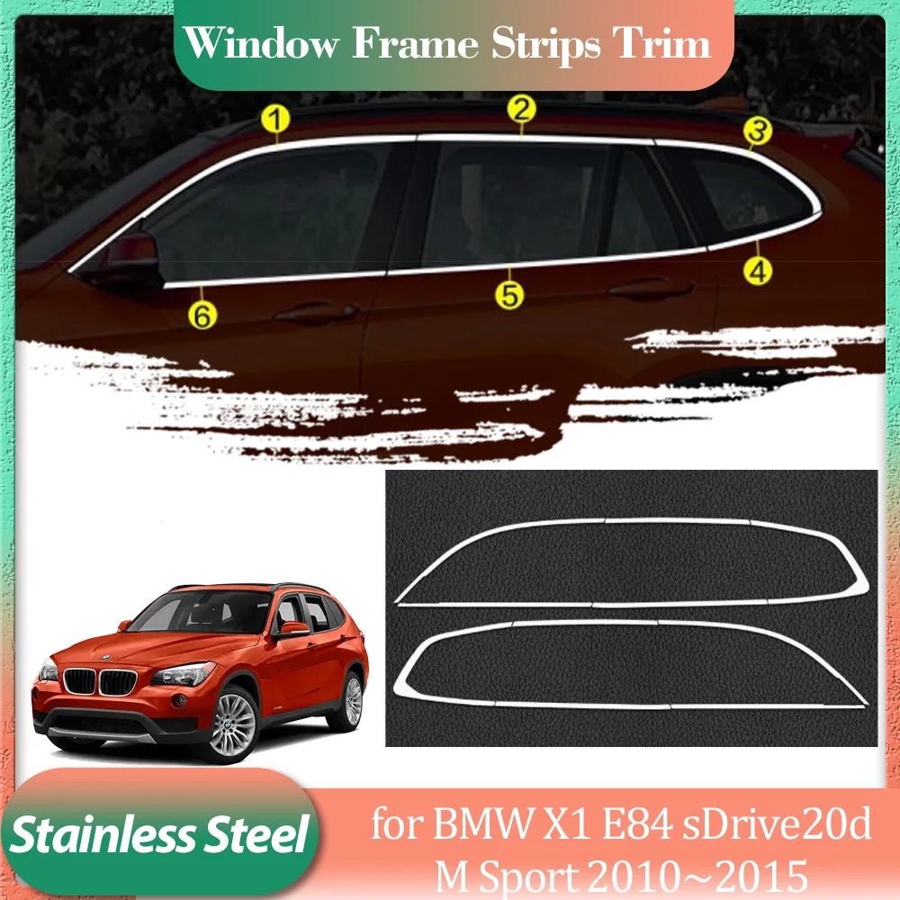 Для BMW X1 E84 sDrive20d M Sport 2010 ~ 2015 серебристый из нержавеющей стали, дверная оконная рама, накладка на порог, наклейка, аксессуары
Для BMW X1 E84 sDrive20d M Sport 2010 ~ 2015 серебристый из нержавеющей стали, дверная оконная рама, накладка на порог, наклейка, аксессуары