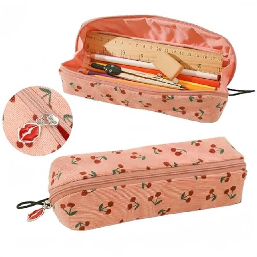 Red Cherry Pencil Pouch Cute Fruits Pink Premium Canvas Soft Cloth Fabric Waterproof Lining Cosmetic Bag Pencil Case Pen Pouch
Red Cherry Pencil Pouch Cute Fruits Pink Premium Canvas Soft Cloth Fabric Waterproof Lining Cosmetic Bag Pencil Case Pen Pouch