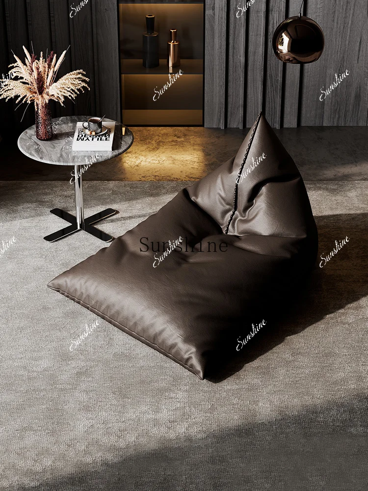 Italian minimalist leather lazy sofa can lie down and sleep balcony bean bag personalized single person FT
Italian minimalist leather lazy sofa can lie down and sleep balcony bean bag personalized single person FT