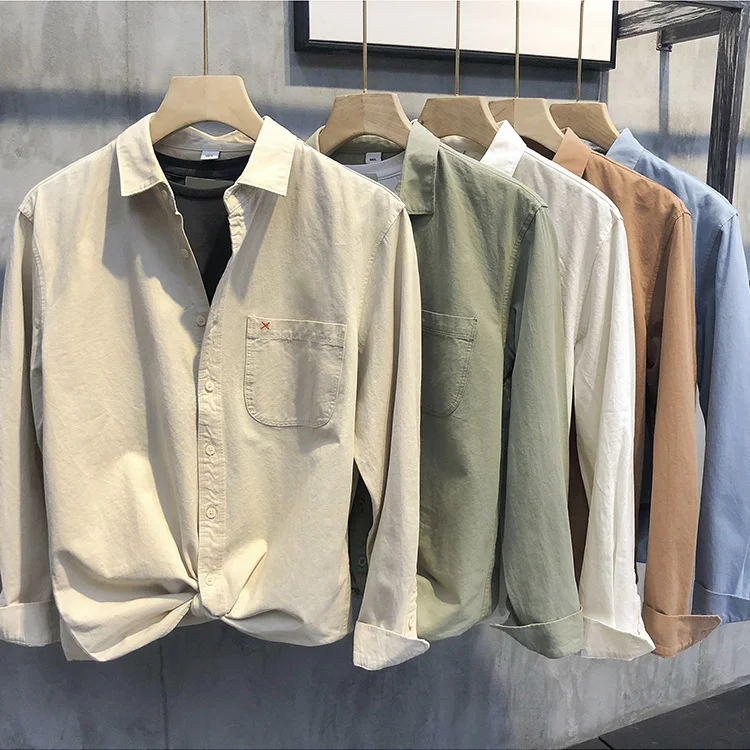 Мужская повседневная куртка-рубашка свободного кроя однотонного цвета с воротником, весна-осень, молодежный тренд, новинка 2023 года, в корейском стиле
Мужская повседневная куртка-рубашка свободного кроя однотонного цвета с воротником, весна-осень, молодежный тренд, новинка 2023 года, в корейском стиле