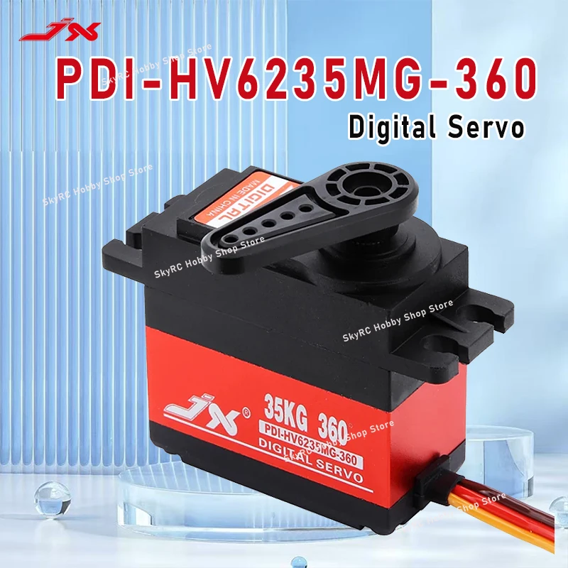 Цифровой сервопривод JX Servo PDI-HV6235MG-360 - крутящий момент 35 кг, 0,16 с/60 об/мин ° 8,4 В, металлический редуктор, для радиоуправляемых моделей и робототехники
Цифровой сервопривод JX Servo PDI-HV6235MG-360 - крутящий момент 35 кг, 0,16 с/60 об/мин ° 8,4 В, металлический редуктор, для радиоуправляемых моделей и робототехники