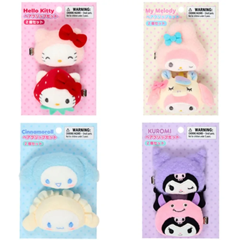 2 упаковки аксессуаров для волос Sanrio, набор заколок для волос Kitty MyMelody Cinnamoroll Kuromi, одинаковые зажимы для челки, боковой зажим, каваи, плюшевые игрушки
2 упаковки аксессуаров для волос Sanrio, набор заколок для волос Kitty MyMelody Cinnamoroll Kuromi, одинаковые зажимы для челки, боковой зажим, каваи, плюшевые игрушки