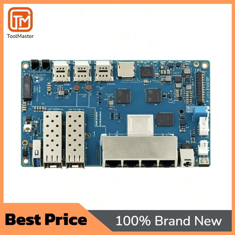 【Hot Sale】Banana Pi BPI R4 Development Board MTK MT7988A 4G RAM 8G EMMC Quad-core For Cortex-A73 WiFi 7 Network Port
【Hot Sale】Banana Pi BPI R4 Development Board MTK MT7988A 4G RAM 8G EMMC Quad-core For Cortex-A73 WiFi 7 Network Port