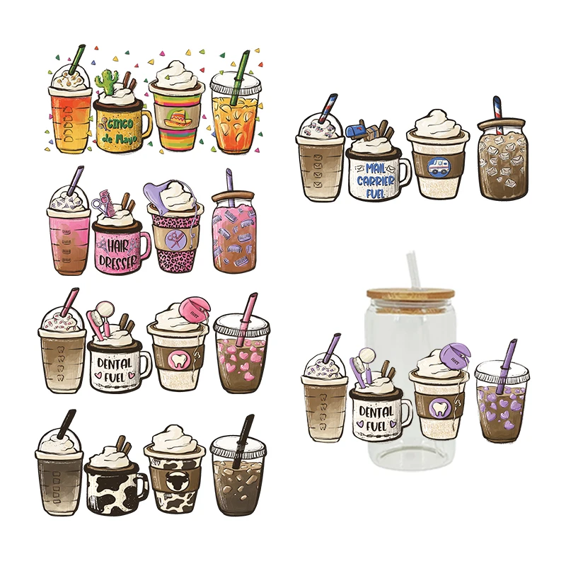 UV DTF Transfers Stickers, 16oz, Cup Wraps, Ice Cream Drink, Food Printed for DIY Glass, Ceramic Metal Leather Etc D2385
UV DTF Transfers Stickers, 16oz, Cup Wraps, Ice Cream Drink, Food Printed for DIY Glass, Ceramic Metal Leather Etc D2385