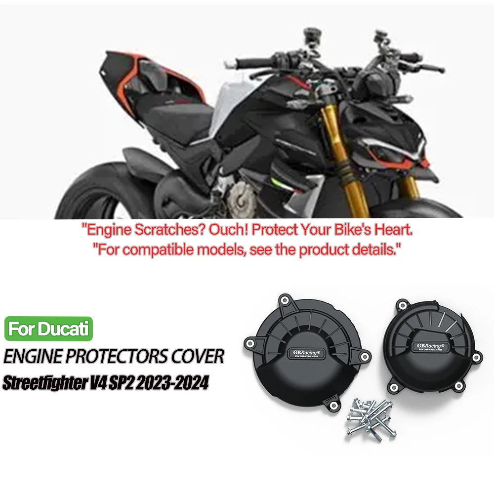 For Ducati Streetfighter V4 SP2 2023-2024 Protector de Motor Moto Engine Protection Cover Motorcycle Accessories
For Ducati Streetfighter V4 SP2 2023-2024 Protector de Motor Moto Engine Protection Cover Motorcycle Accessories
