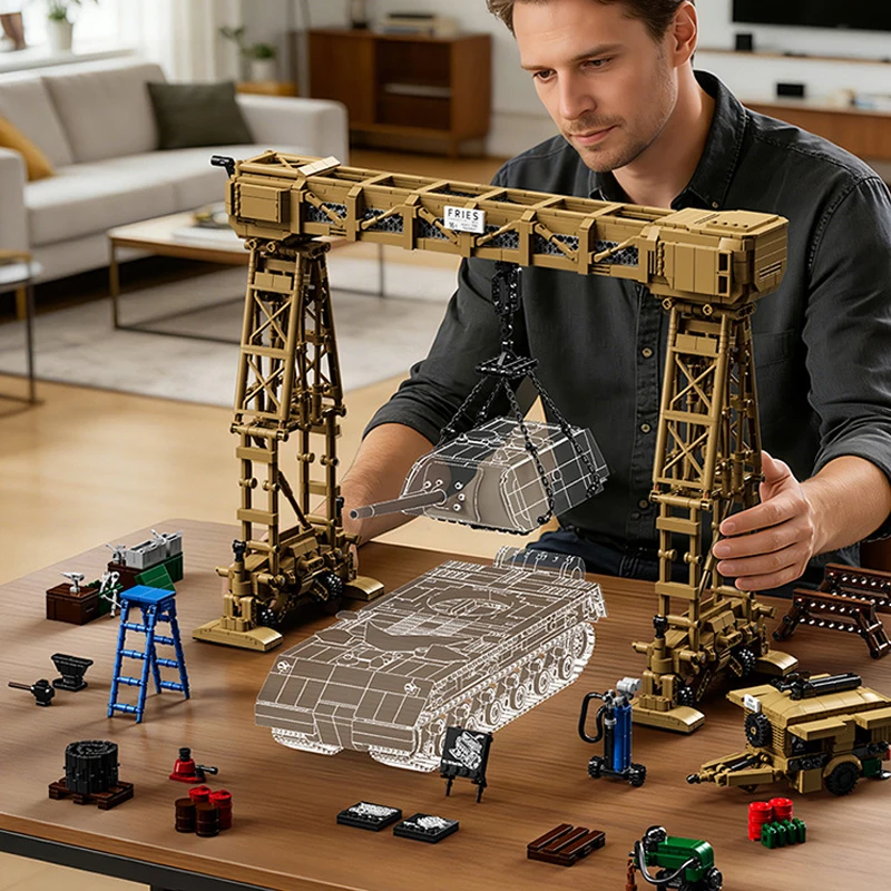 IN STOCK 120G 97037 MOC Tank Rieselflex Arm Building Blocks Bricks Assembling Model Toys Tank Model DIY model Birthday Gift
IN STOCK 120G 97037 MOC Tank Rieselflex Arm Building Blocks Bricks Assembling Model Toys Tank Model DIY model Birthday Gift