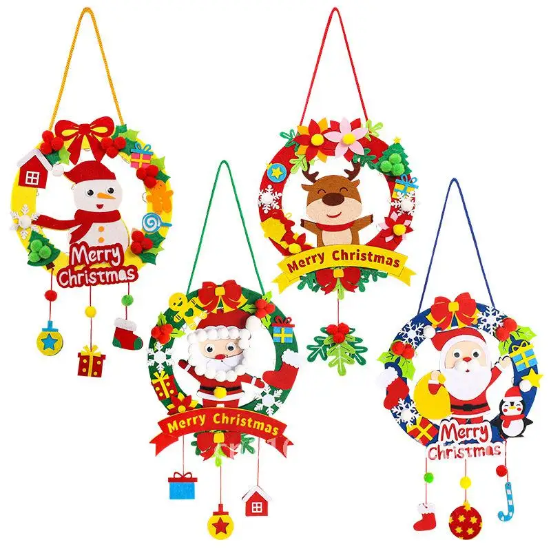 New Christmas wreath activity layout hotel pendant diy material package Christmas decorations
New Christmas wreath activity layout hotel pendant diy material package Christmas decorations