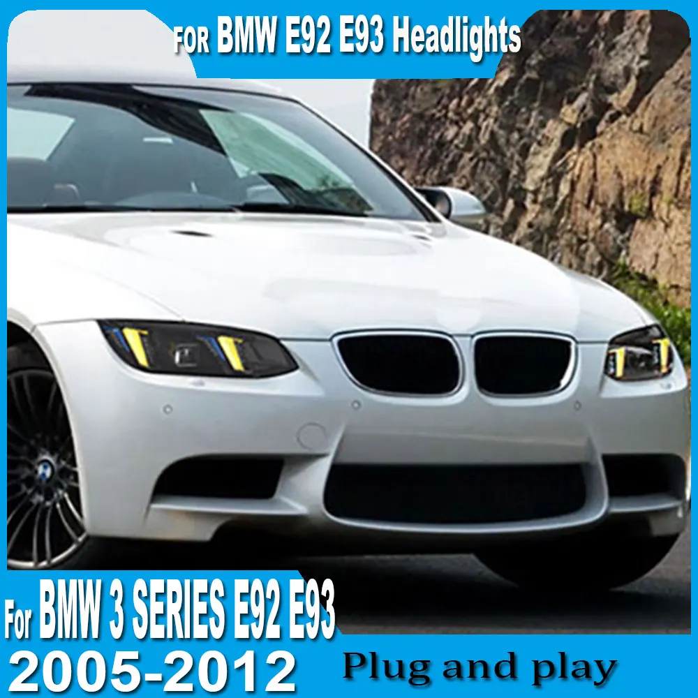 Фара для BMW E92 E93 2010-2013 годов выпуска, модифицированная под новые динамические ДХО и указатели поворота, в сборе, автомобильные аксессуары
Фара для BMW E92 E93 2010-2013 годов выпуска, модифицированная под новые динамические ДХО и указатели поворота, в сборе, автомобильные аксессуары