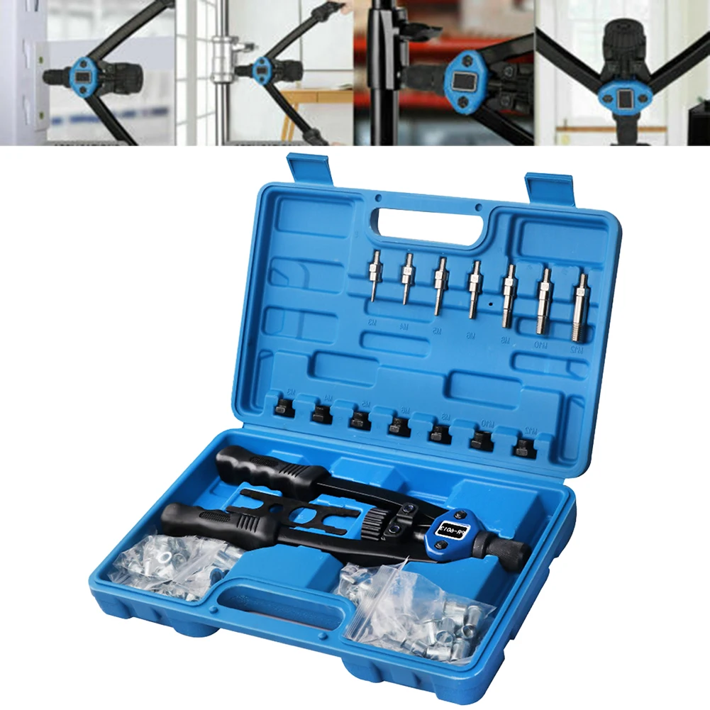 110Pcs Hand Nut Tool Riveter Rivnut Gun Mandrels with Case Rivet Nut Nutsert Tool Rivnut Gun Mandrel Rivet Repair
110Pcs Hand Nut Tool Riveter Rivnut Gun Mandrels with Case Rivet Nut Nutsert Tool Rivnut Gun Mandrel Rivet Repair