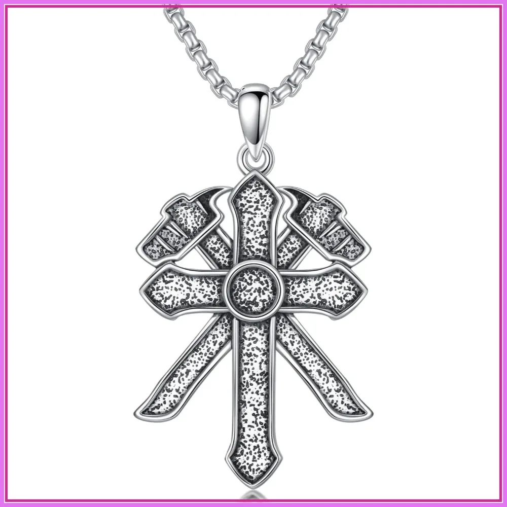 Firefighter Necklace 925 Sterling Silver Fire Dept Pendant for Dad, Women, Men Christmas Birthday Gift
Firefighter Necklace 925 Sterling Silver Fire Dept Pendant for Dad, Women, Men Christmas Birthday Gift