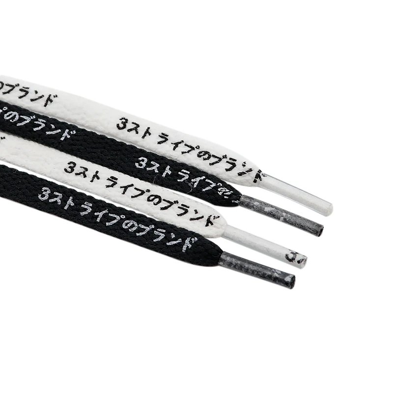 8M Flat Shape Shoe Decoration Japanese Letters Silk Screen Printing Black White Cords for Canvas Shoes Boots Bracelet Ropes
8M Flat Shape Shoe Decoration Japanese Letters Silk Screen Printing Black White Cords for Canvas Shoes Boots Bracelet Ropes