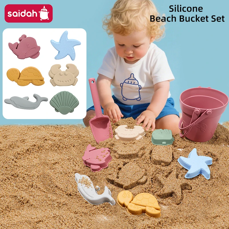 8-in-1 Food-Grade Silicone Kids Sand & Bath & Beach Toys Set | Beach Play Kit for Toddlers | Summer Outdoor Playing Tools
8-in-1 Food-Grade Silicone Kids Sand & Bath & Beach Toys Set | Beach Play Kit for Toddlers | Summer Outdoor Playing Tools