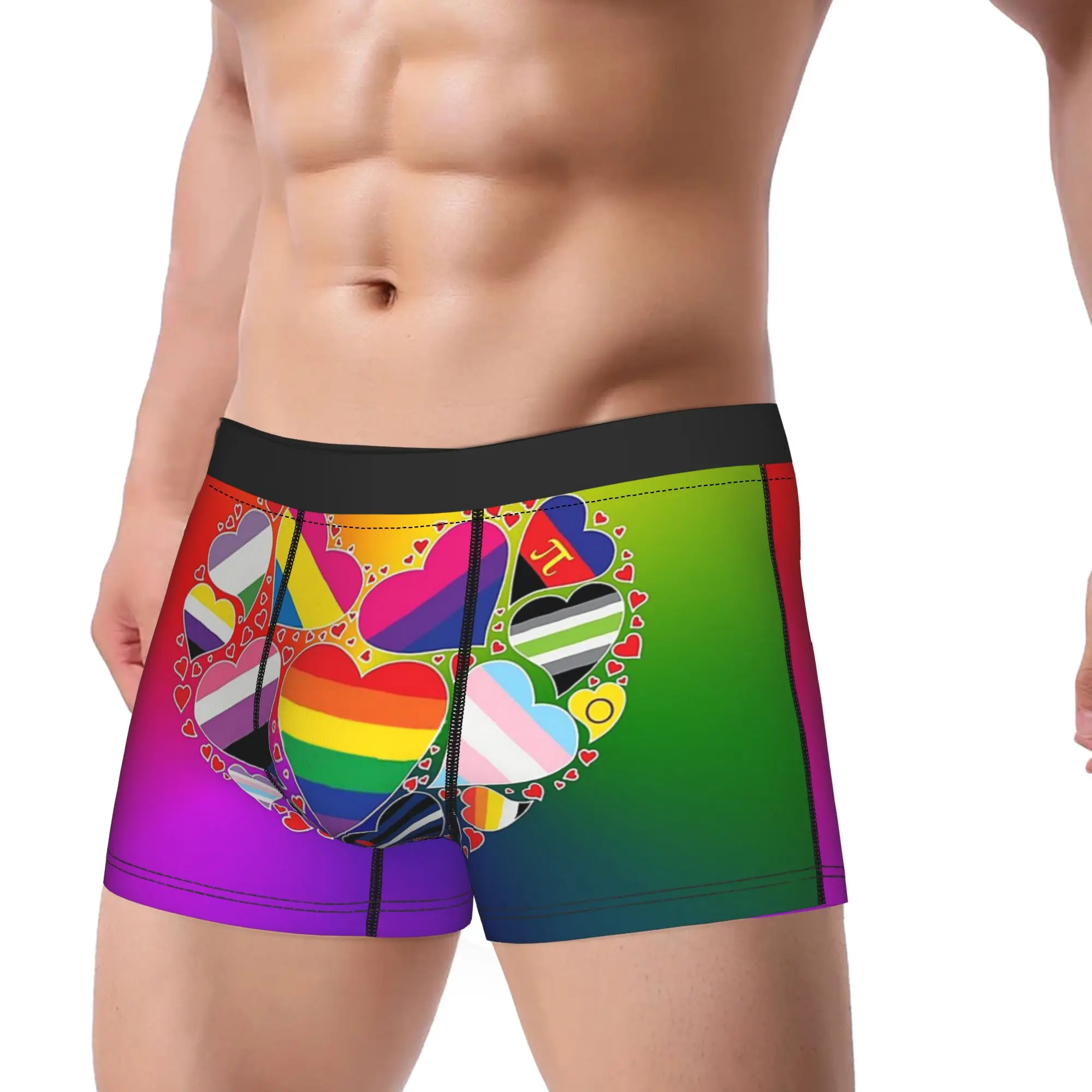 Man Boxer Briefs Shorts Panties LGBT Pride Heart Mid Waist Underwear Rainbow Male Hot M-XXL Underpants
Man Boxer Briefs Shorts Panties LGBT Pride Heart Mid Waist Underwear Rainbow Male Hot M-XXL Underpants