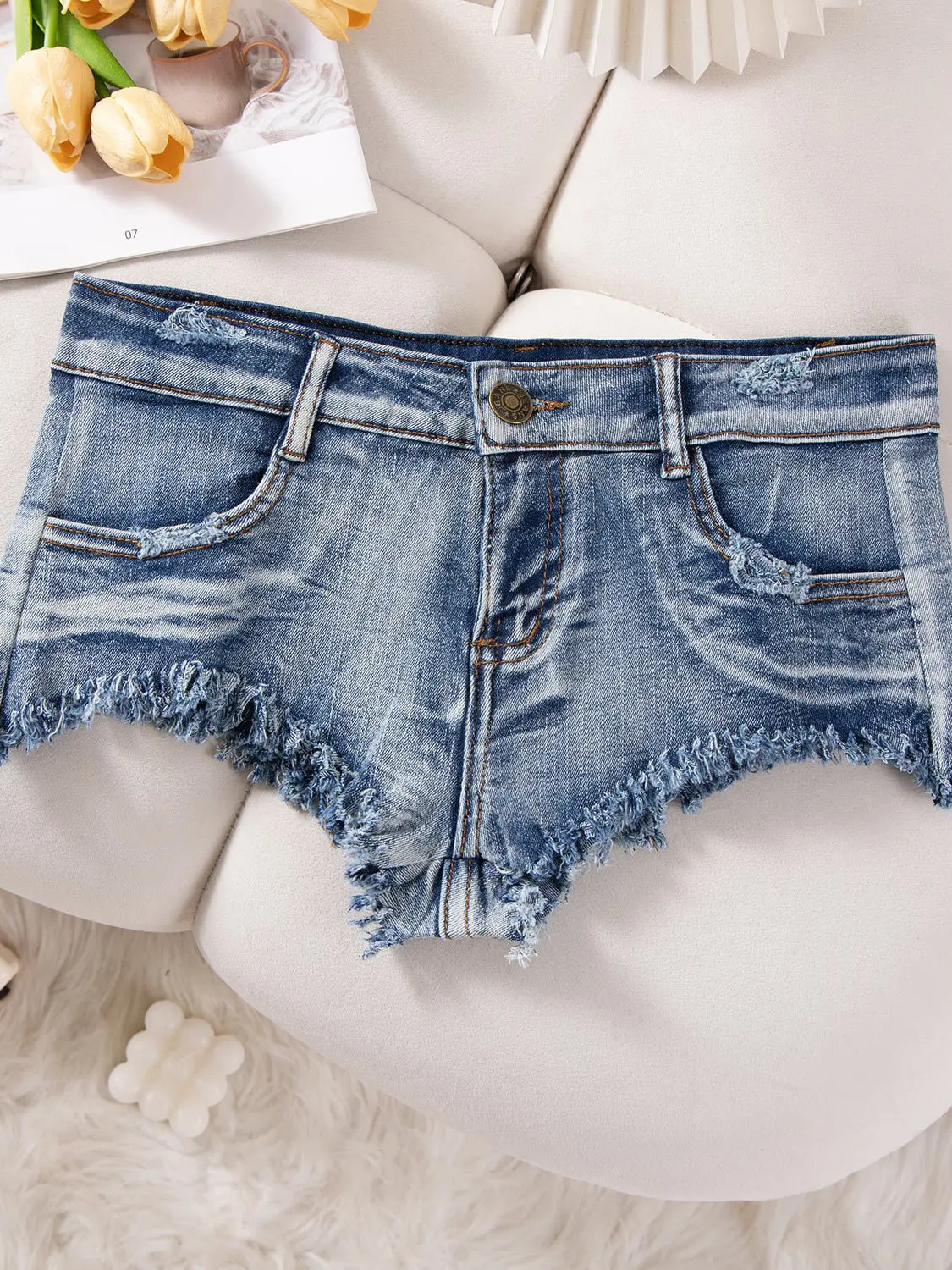 Low-Waist Distred Denim orts Women's Summer Vintage Waed Sexy Bodycon Hotpants American Sle Punk Faion ort Skirts
Low-Waist Distred Denim orts Women's Summer Vintage Waed Sexy Bodycon Hotpants American Sle Punk Faion ort Skirts