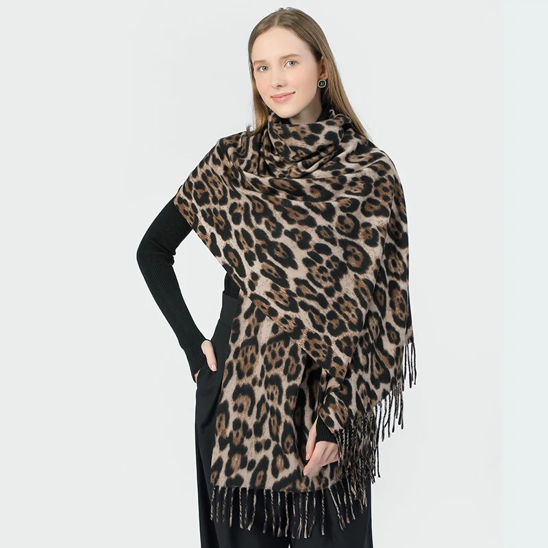 Soft Comfort Fashion Leopard Jacquard Scarf Big Long Shawl Unisex Autumn Winter Warm Neckerchief Women Summer Travel Wraps
Soft Comfort Fashion Leopard Jacquard Scarf Big Long Shawl Unisex Autumn Winter Warm Neckerchief Women Summer Travel Wraps