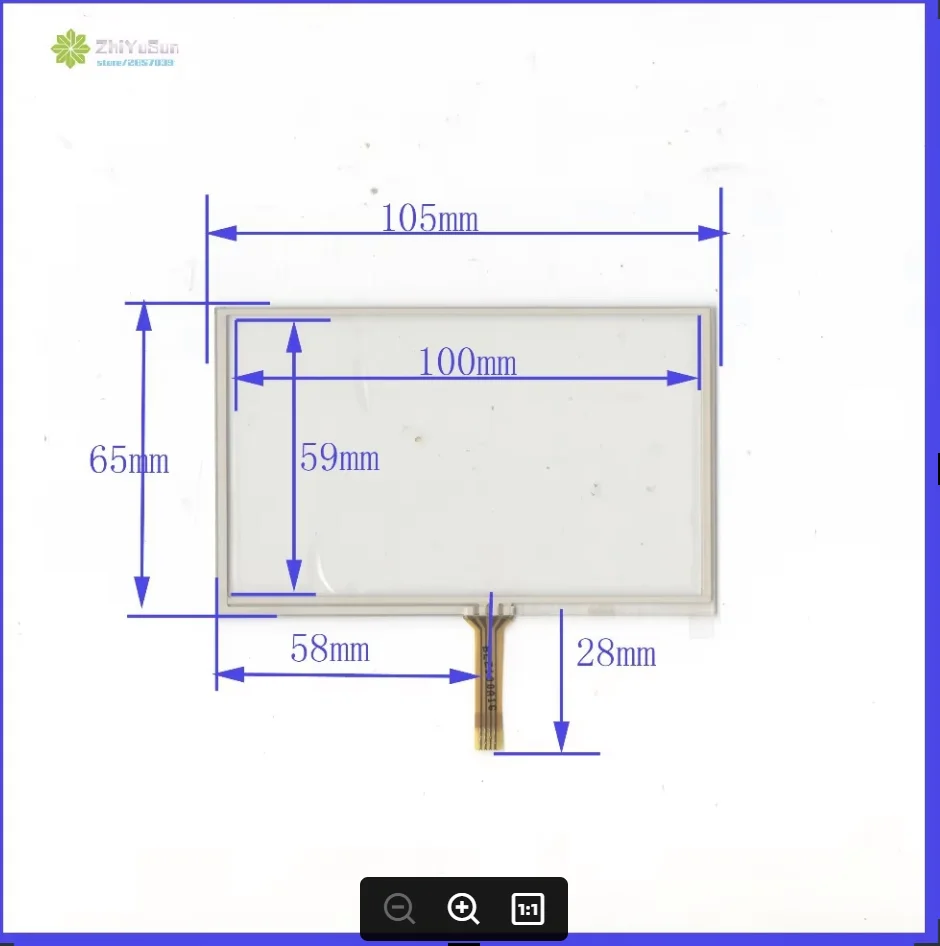 ZhiYuSun Wholesale 045025 4.5inch for GPS Compatible 105mm*65mm Touch Screen 4 wire resistive USB touch panel overlay kit
ZhiYuSun Wholesale 045025 4.5inch for GPS Compatible 105mm*65mm Touch Screen 4 wire resistive USB touch panel overlay kit