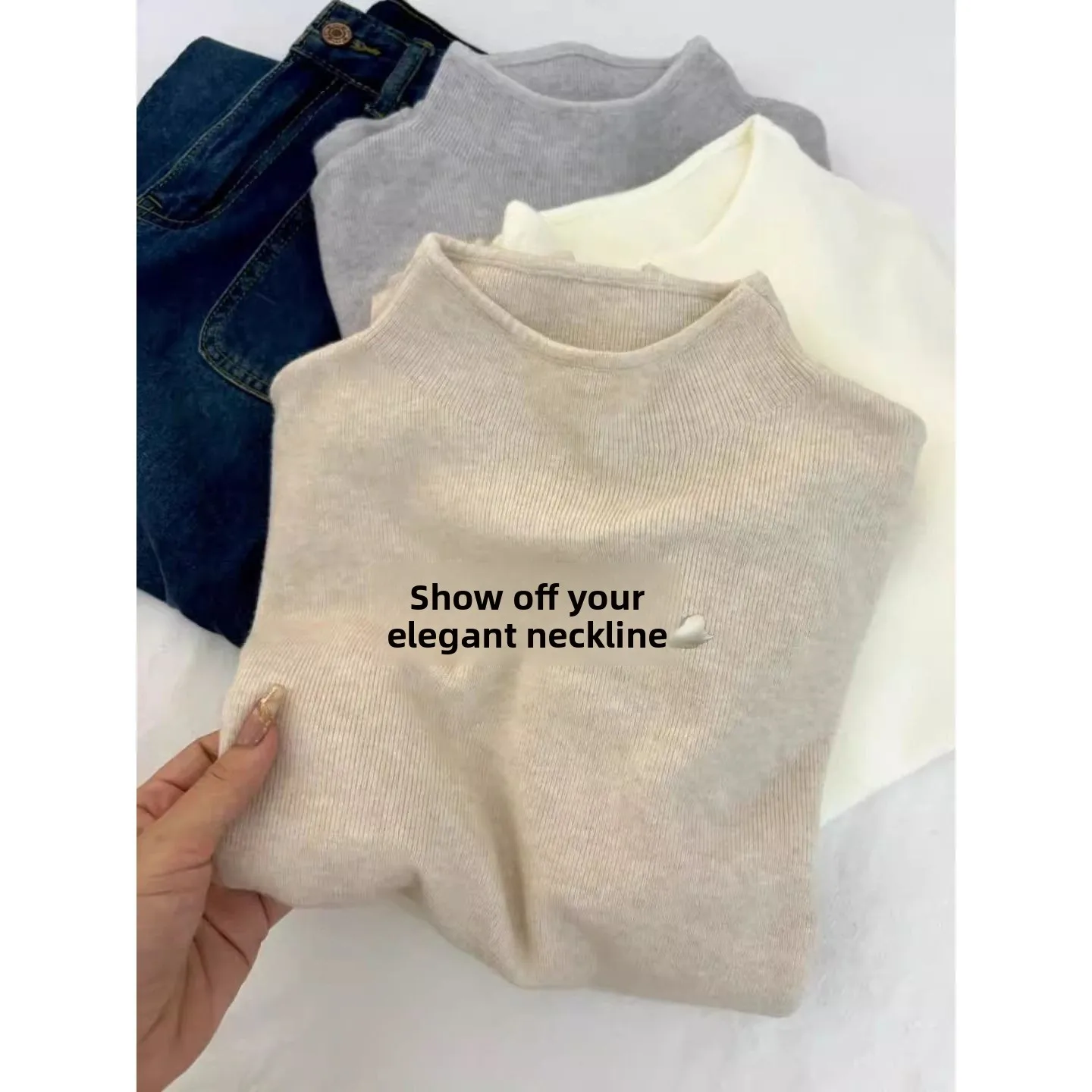 Soft Cozy f High Ne Knitted Long Sve Sweater Stand Collar Early Autumn Spring Winter Versatile Long Overhead Knitwear...
Soft Cozy f High Ne Knitted Long Sve Sweater Stand Collar Early Autumn Spring Winter Versatile Long Overhead Knitwear...