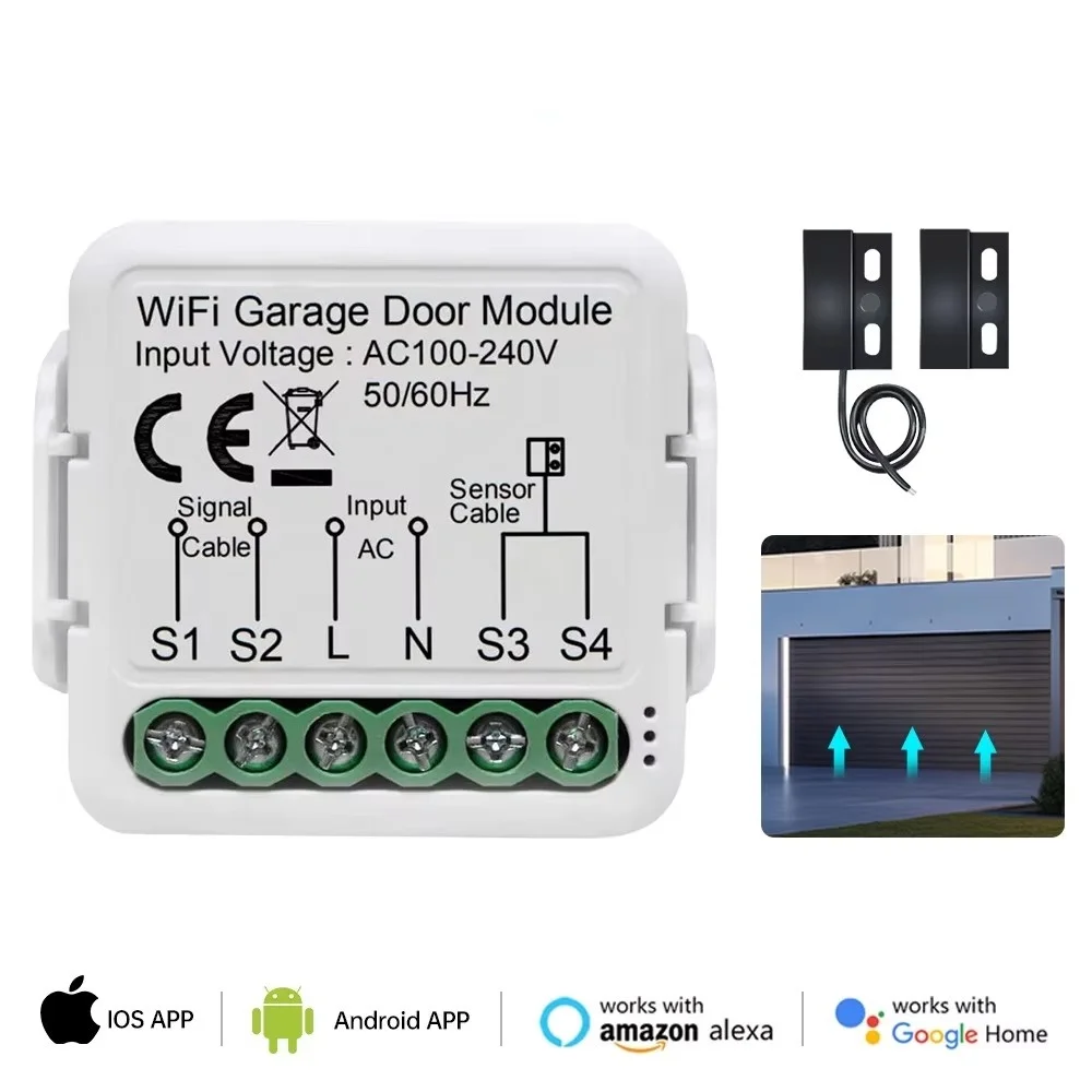 WiFi Garage Door Opener Controller Smart Automatic Garage Door Switch APP Remote Control for Tuya Alexa Google Home Yandex Alice
WiFi Garage Door Opener Controller Smart Automatic Garage Door Switch APP Remote Control for Tuya Alexa Google Home Yandex Alice