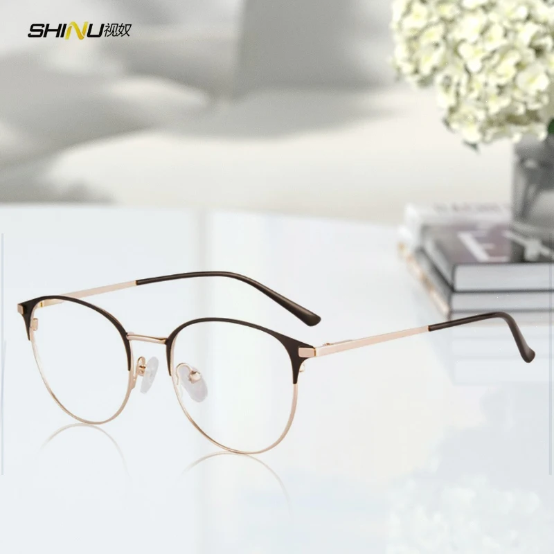 SHINU Prescription Progressive Glasses Women Prescription Lenses Myopia Y2k Metal Glasses Smart Progressive Multifocal Lenses
SHINU Prescription Progressive Glasses Women Prescription Lenses Myopia Y2k Metal Glasses Smart Progressive Multifocal Lenses