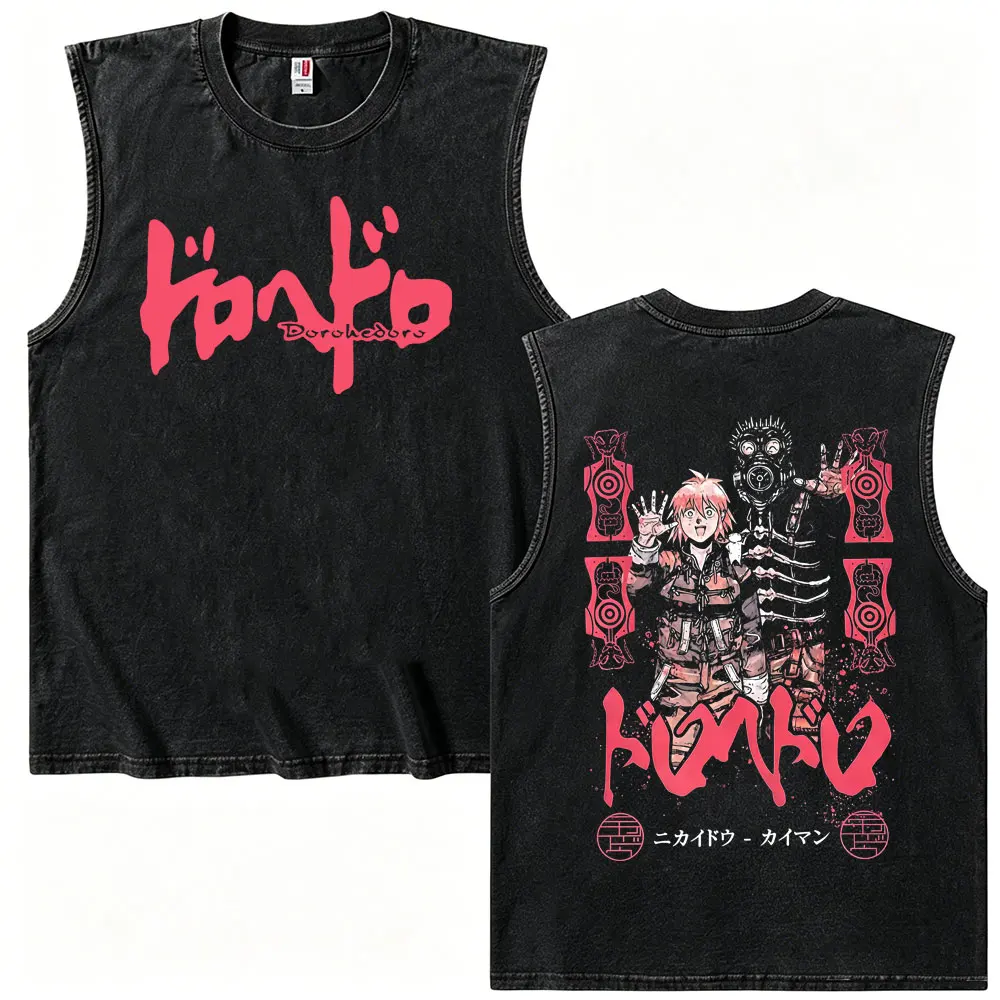 Anime Dorohedoro Vintage Washed Tank Tops Kaiman Merch Sleeveless T-shirt Summer Men Women Gothic Manga Rock Oversized T Shirts
Anime Dorohedoro Vintage Washed Tank Tops Kaiman Merch Sleeveless T-shirt Summer Men Women Gothic Manga Rock Oversized T Shirts
